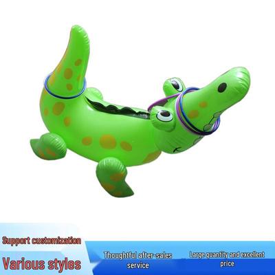 Inflatable Crocodile Ring Toss Game Toy Set