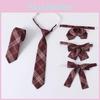 Spring Kids Tie With Cotton Fabric And Unique Pattern For School Uniforms