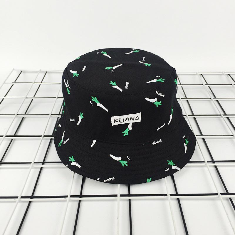 New banana fries bucket hat basin hat women double-sided sun hat summer street casual couple hat