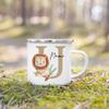 Personalized Mug for Kids Custom Deer Lion Initial with Name Cup for Boys Girls Child Handle Mugs Birthday Festive Gifts for Kid