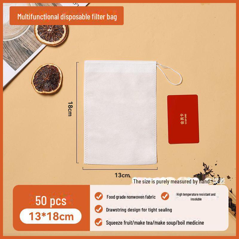 Disposable Non-Woven Tea Bag for Seasonings and Marinades - Food Grade Filter Bag