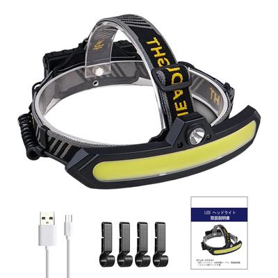 Headlight USB Rechargeable Dual Light Source 3000mAh High Brightness Sensor Function IPX4 Waterproof LED Headlight Sensor On Easy Operation Use Night