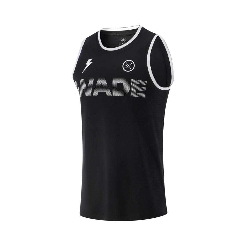 Li Ning Wade Series Sports Casual Simple Round Neck Pullover Basketball Vest Men Vest Black AAYV009-1