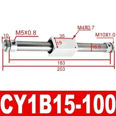 Rodless Cylinder CY1B Magnetically Coupled Rodless Cylinder CY1B10-100-150-200-250-300-400-500