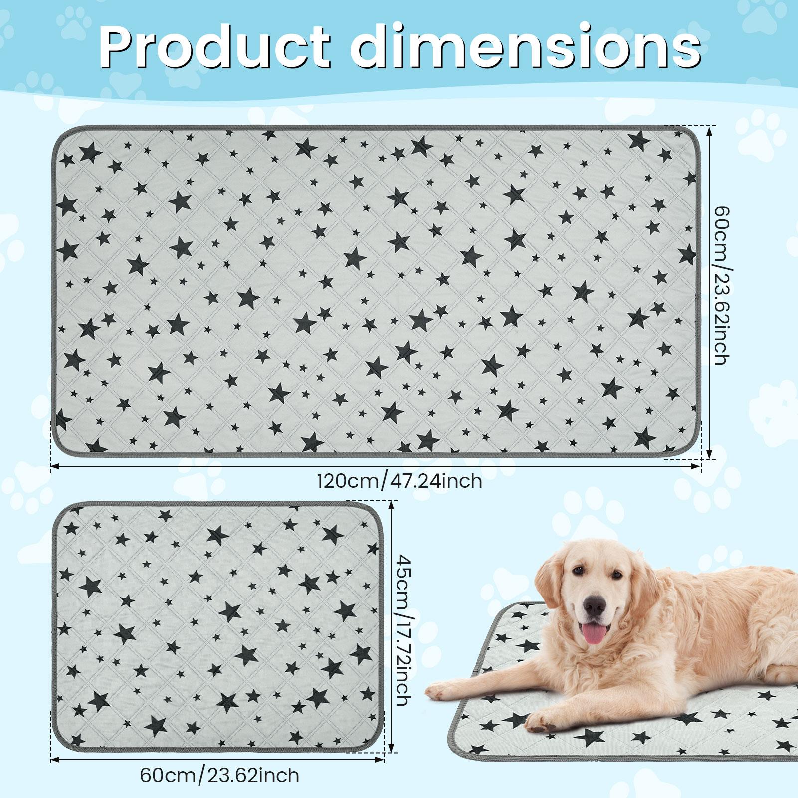 

2Pcs Dog Pee Pad Reusable Absorbent Puppy Training Pad Multi purpose Non-slip Guinea Pig Cage Liner Pet Supplies for Home Travel
