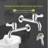 ZISIZ SUS304 Stainless Steel Dual Outlet Washing Machine Faucet