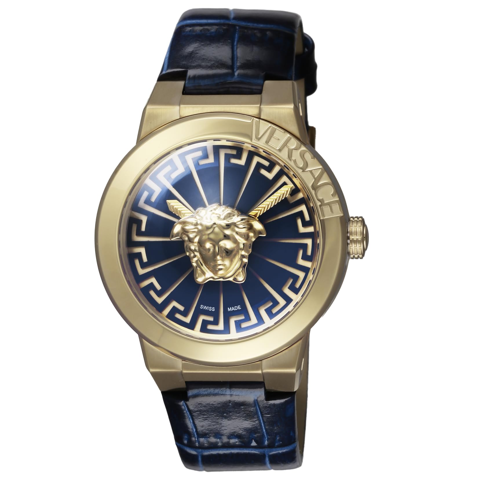 

Watch MEDUSA INFINITE Blue Dial Quartz Daily Waterproof Sapphire Glass 38mm VE3F00122 Black [Versace] Women s [Item] синій