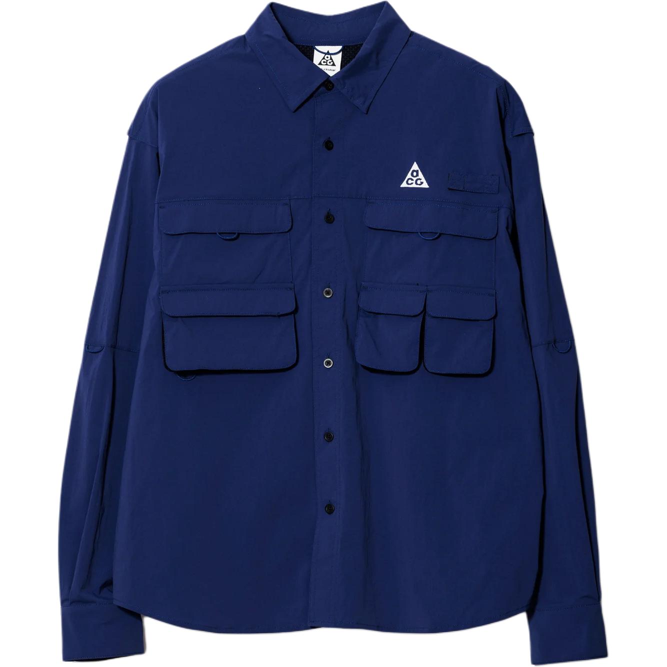 

Nike Мужская рубашка с длинным рукавом свободного кроя с логотипом, синяя HJ2466-492 M