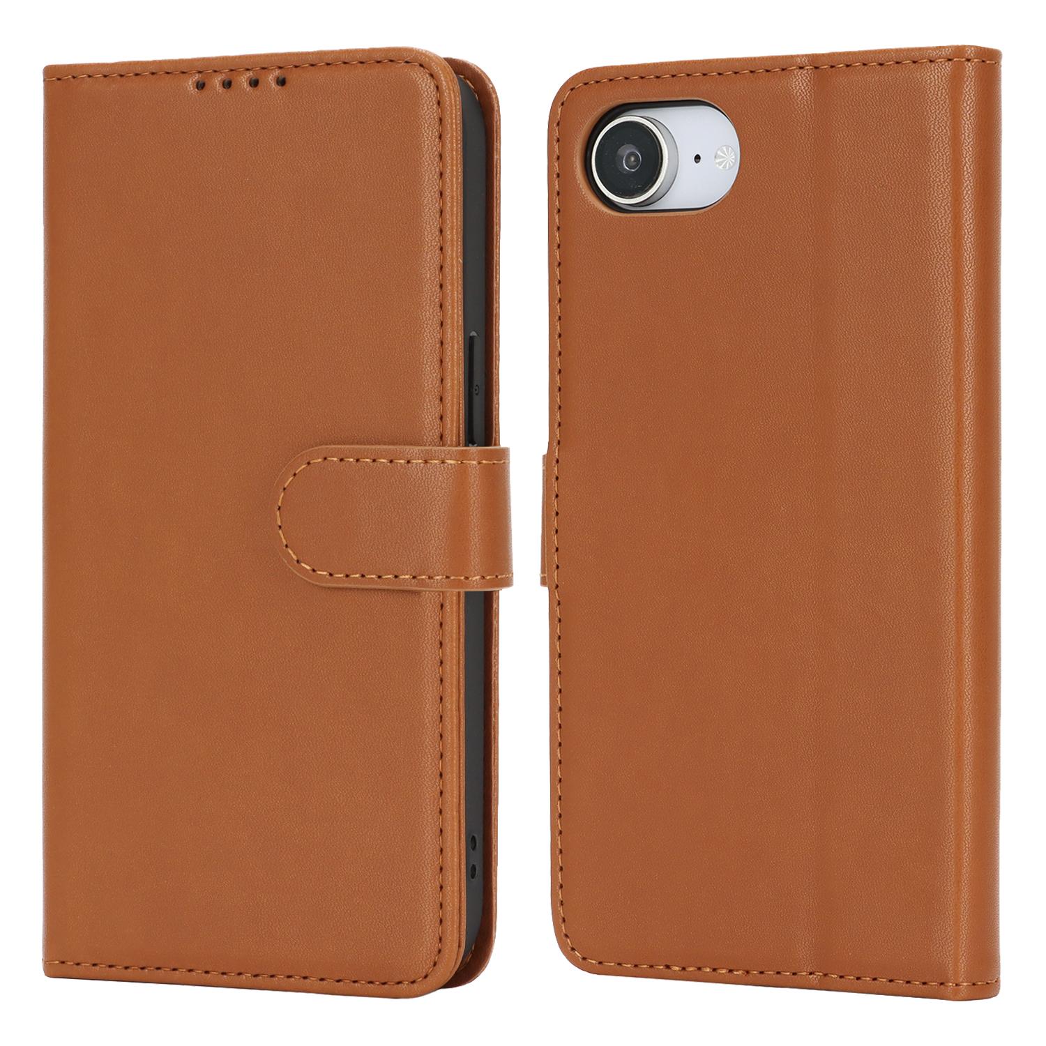 For iPhone 16e Stand Case Shockproof Leather Wallet Phone Cover D