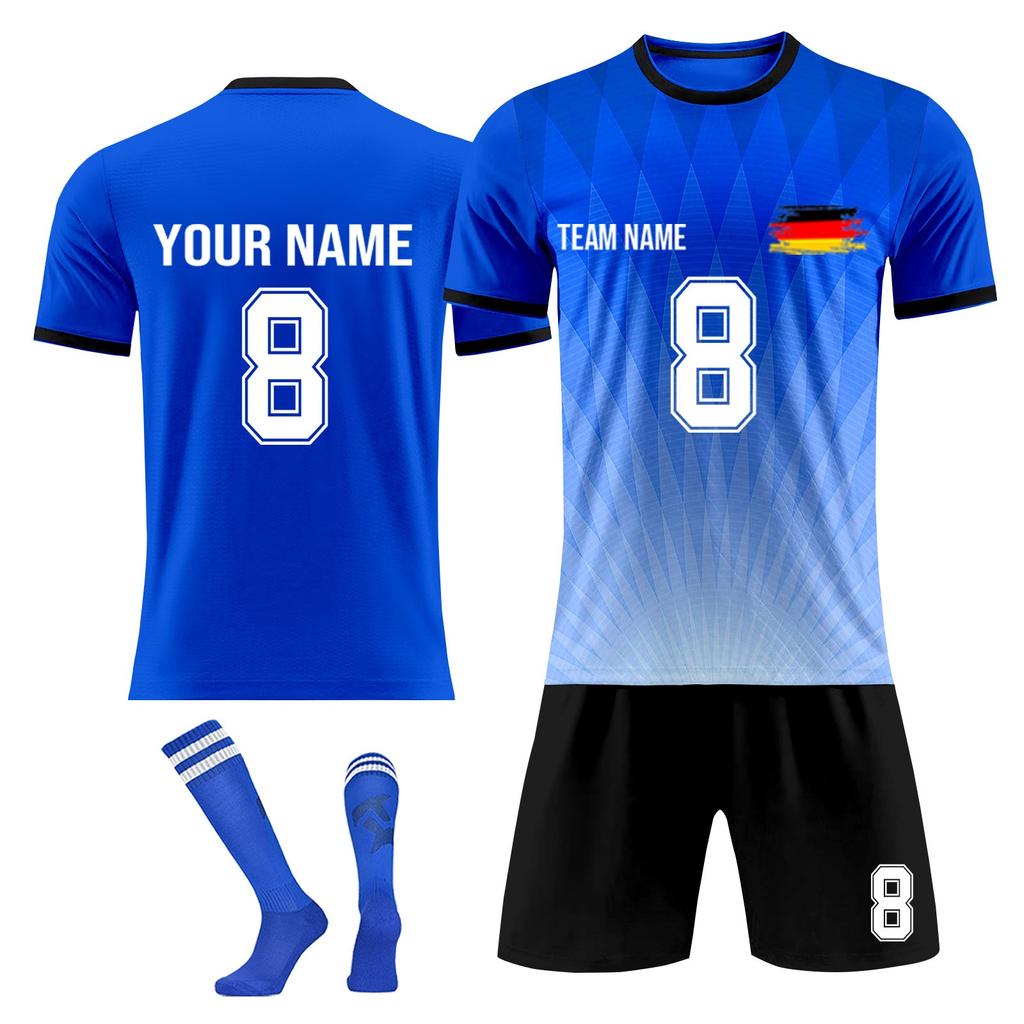 Personalised Shirts Kit Mens Girls With Name Number Custom Football Jerseys For Boys Training Suit