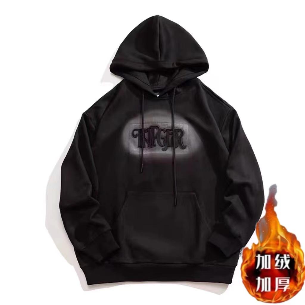 Soft and high quality fabrics wrinkle resistant men's street sports casual breathable loose fashion trend comfortable tops