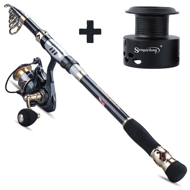 Angelruten-Rollen-Set Teleskop-Angelrute 13BB Angelrollenrad Tragbare Reise-Rute-Rollen-Kombination