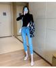Women's High-Neck Knit Base Layer - Slimming Solid Color Autumn 2026 Style
