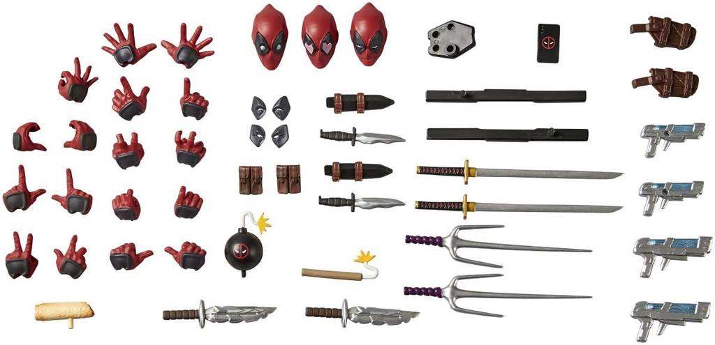 Kaiyodo Revoltech Amazing Yamaguchi Deadpool Ver. 2.5, Approximately 170mm Tall, Non-scale PVC & ABS Painted Action Figure