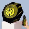 Villarreal FC Mini 5-fach Taschenschirm Kompakt Leicht Anti-UV Regen Sonnenschutz Schirm Tragbar Reise Regenschirm