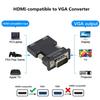 1080P VGA To HDMI‑Compatible Video Audio Converter, HDMI To VGA Adapter for PC Laptop Connecting To HDTV Projector