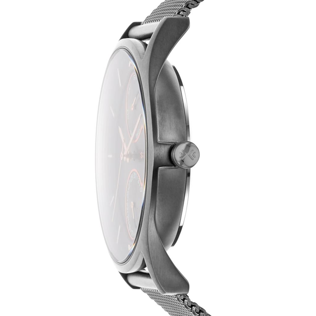 Holst Chronograph Multifunction Charcoal Steel Mesh Watch