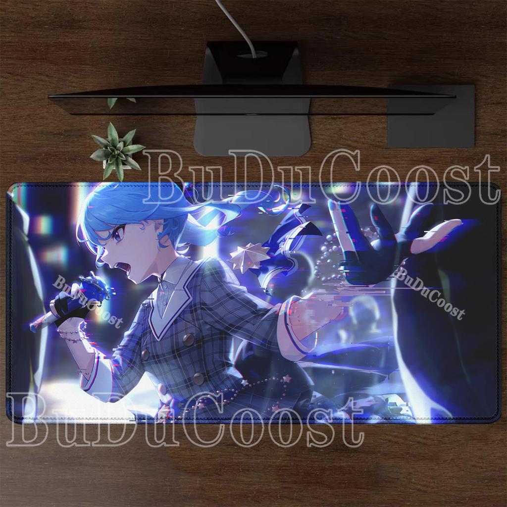 VTuber Hoshimachi Suisei Hololive Mousepad Overlock Keyboard Office Mouse Pad Computer Non-slip HD Printing Anime Girl Desk Mat