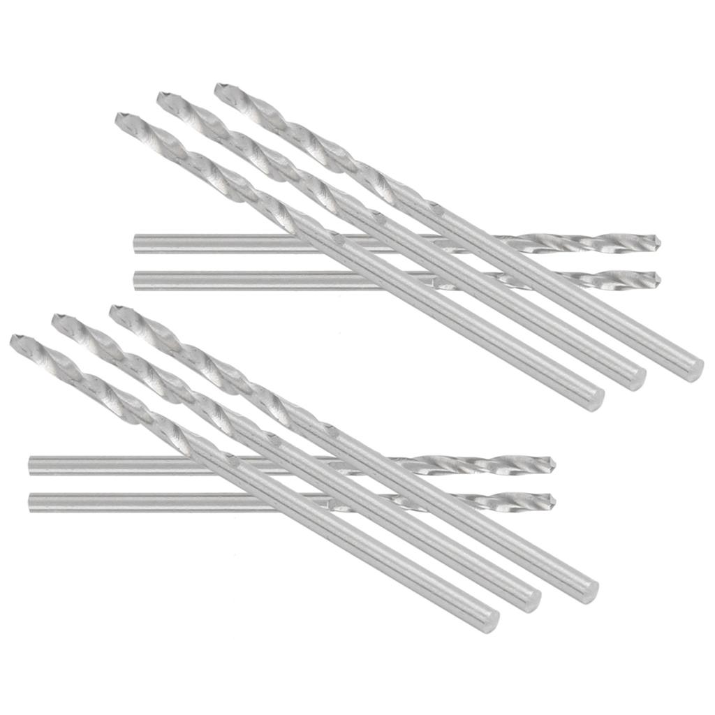 10pcs Straight Shank Twist Drill Bit Bead Punch Drill Bits Accessory Parts Set 1.9mm