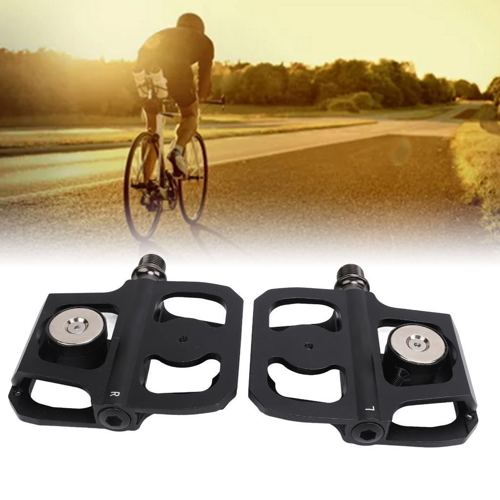 2PCS Bike Pedals Aluminum Alloy Steel Shaft DU Sealed Bearing Anti Slip Flat Platform Pedals for Road Mountain Bikes