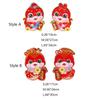 1 Pair Glitter Zodiac Snake Door Sticker 3D Couplet Spring Festival Windows Decal  Shopping Mall