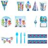 Kids Pjmask Birthday Party Supplies Tableware Decoration Plates Cartoon Cups