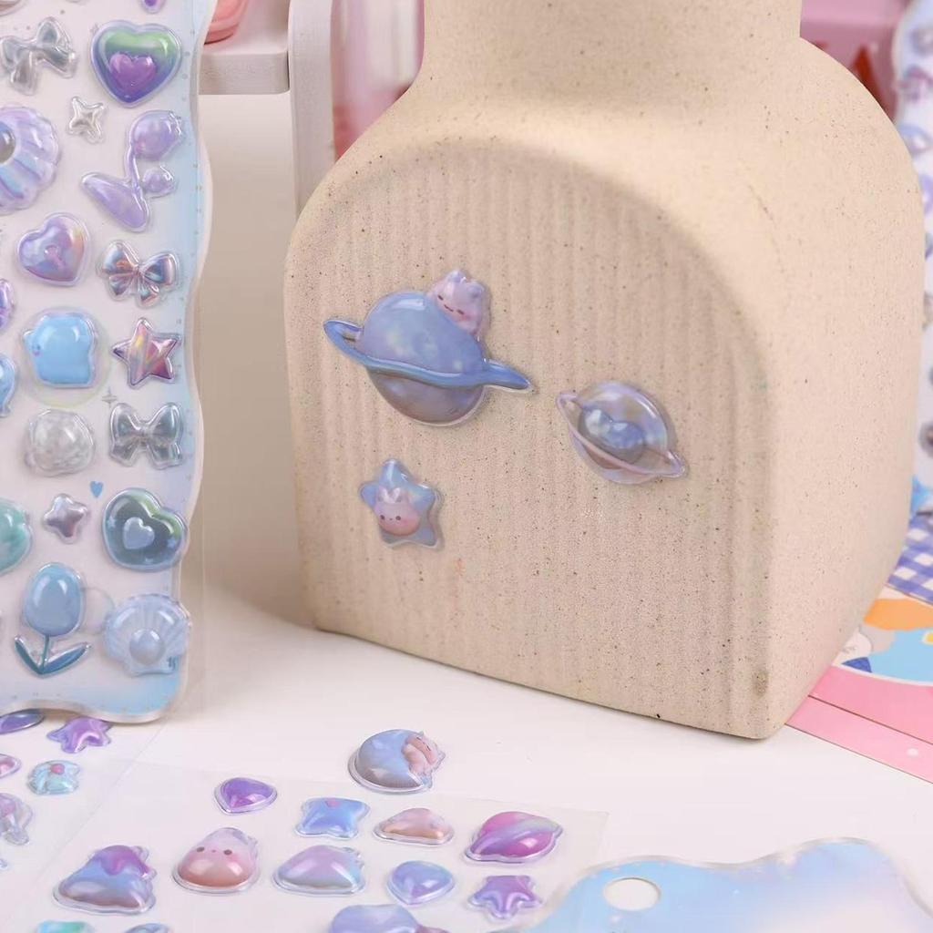 Cute Animal Patterns Bubble Stickers Cartoon 3D Embossed Stickers Children Toys Stickers For Scrapbooks Notebooks Tablets