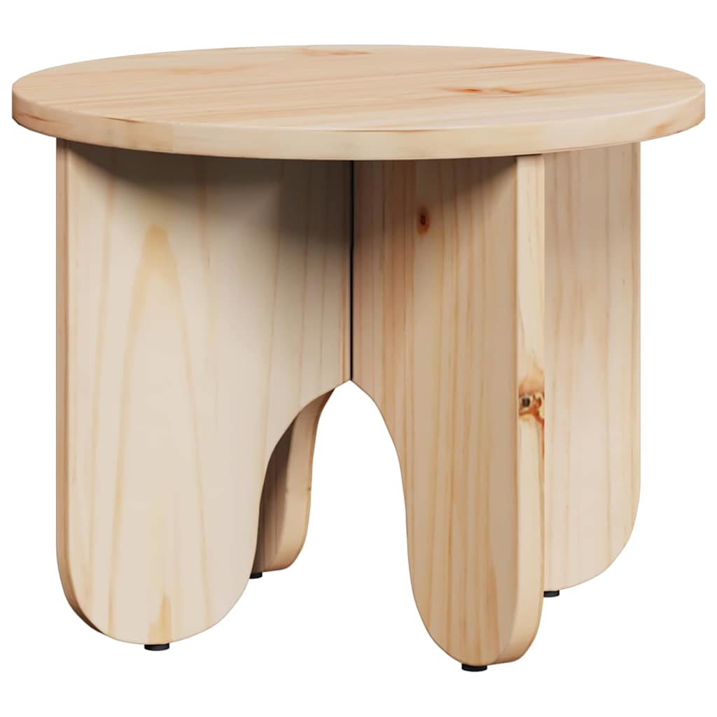 Coffee Table Set 2 pcs Natural Solid Pine Wood