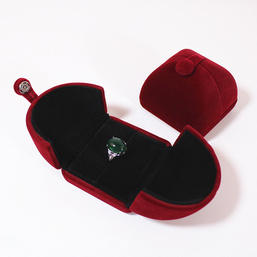 Rings Earrings Storage Box Bracelet Holder Case Double Open Jewelry Box Velvet Jewelry Box Gift Box