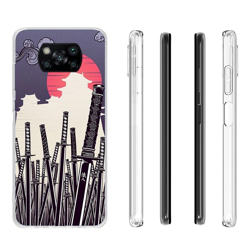 Japanese Pub Wave Anime Arrived Case Phone Cover for Xiaomi Poco X3 Nfc X5 X6 X7 X4 Gt F6 F5 Pro F4 F3 M5S M5 M4 M3 5G Trend Fun