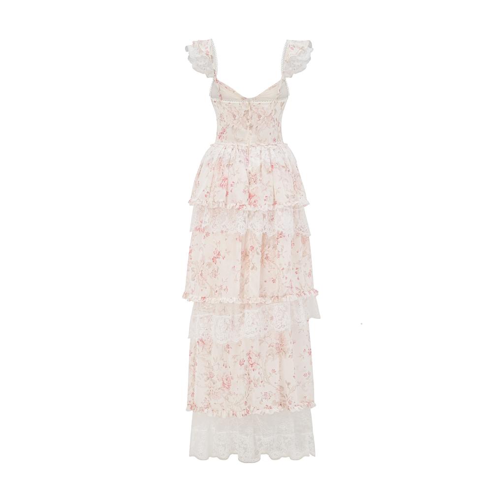 Summer Gentle Temperament Suspender Dress Simple Long Dress