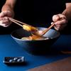 Japanese Retro Ceramic Ramen Bowl Noodles Rice Creative Hat Bowl Porcelain Tableware Household Kitchen Supplies Dinnerware