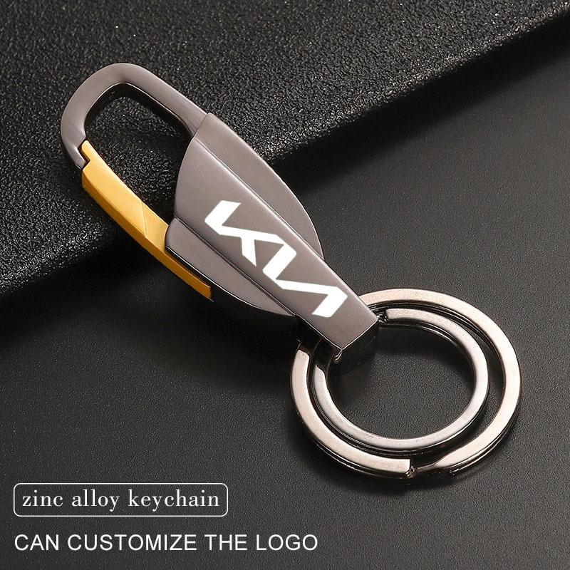 Car Zinc Alloy Key Ring Customize Emblem Keychain For Kia Sportage Ceed Picanto Rio ProCeed Niro Morning Stonic 5 3 4 K7 K5 K8 Tkjzm00