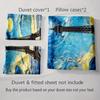 Eiffel Tower, Swirled. Bedding Duvet Cover Sets Duvet Covers Pillowcases Gifts (1 * Duvet Cover 2 * Pillowcases, Without Duvet Insert)