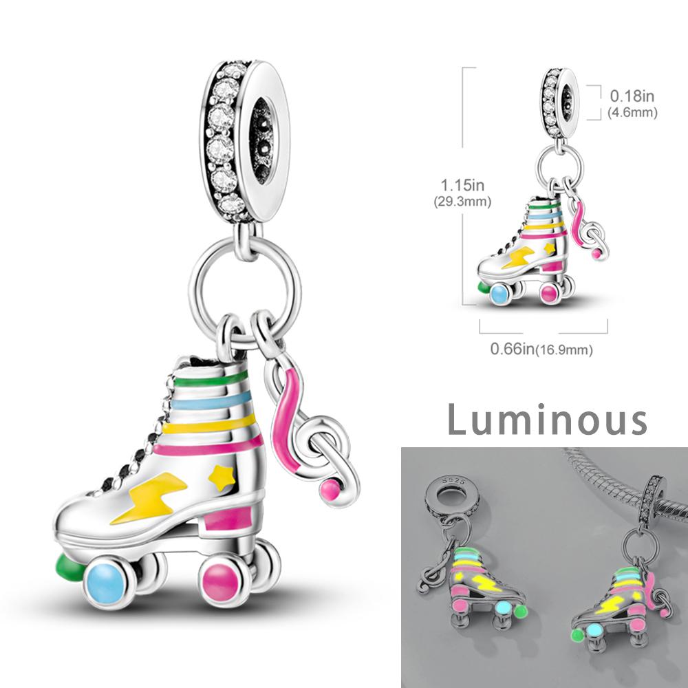 Buntes Charm Fit Original Armreif Kupfer Charms Einhorn Perlen Für Armband Anhänger Hängend DIY Feiner Schmuck Geschenk Für Frauen
