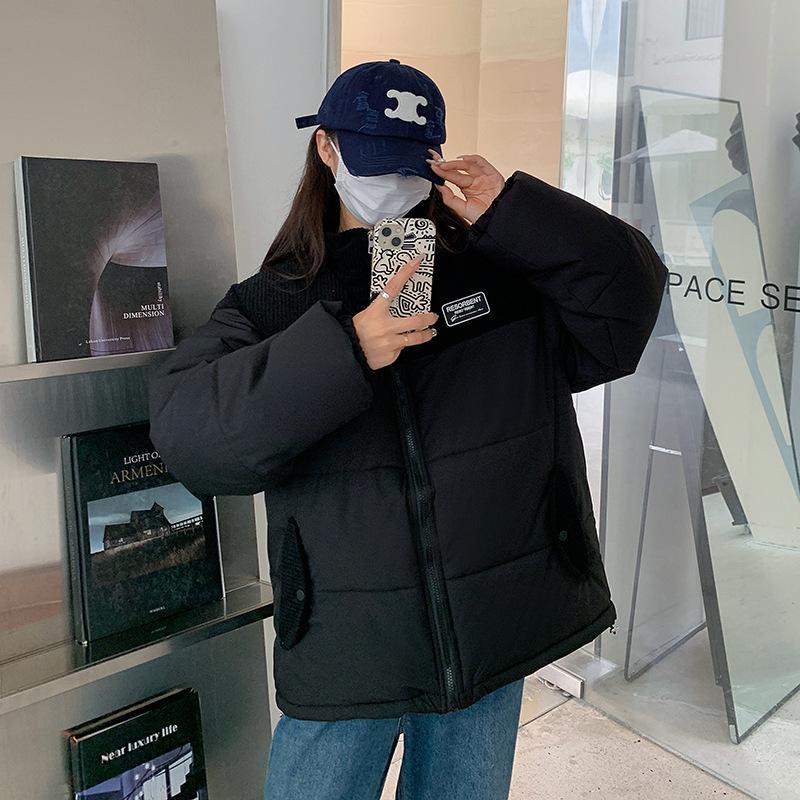 Cotton clothes women's Korean version loose 2025 new winter down padded jacket bread suit student thickened warm padded jacket trend