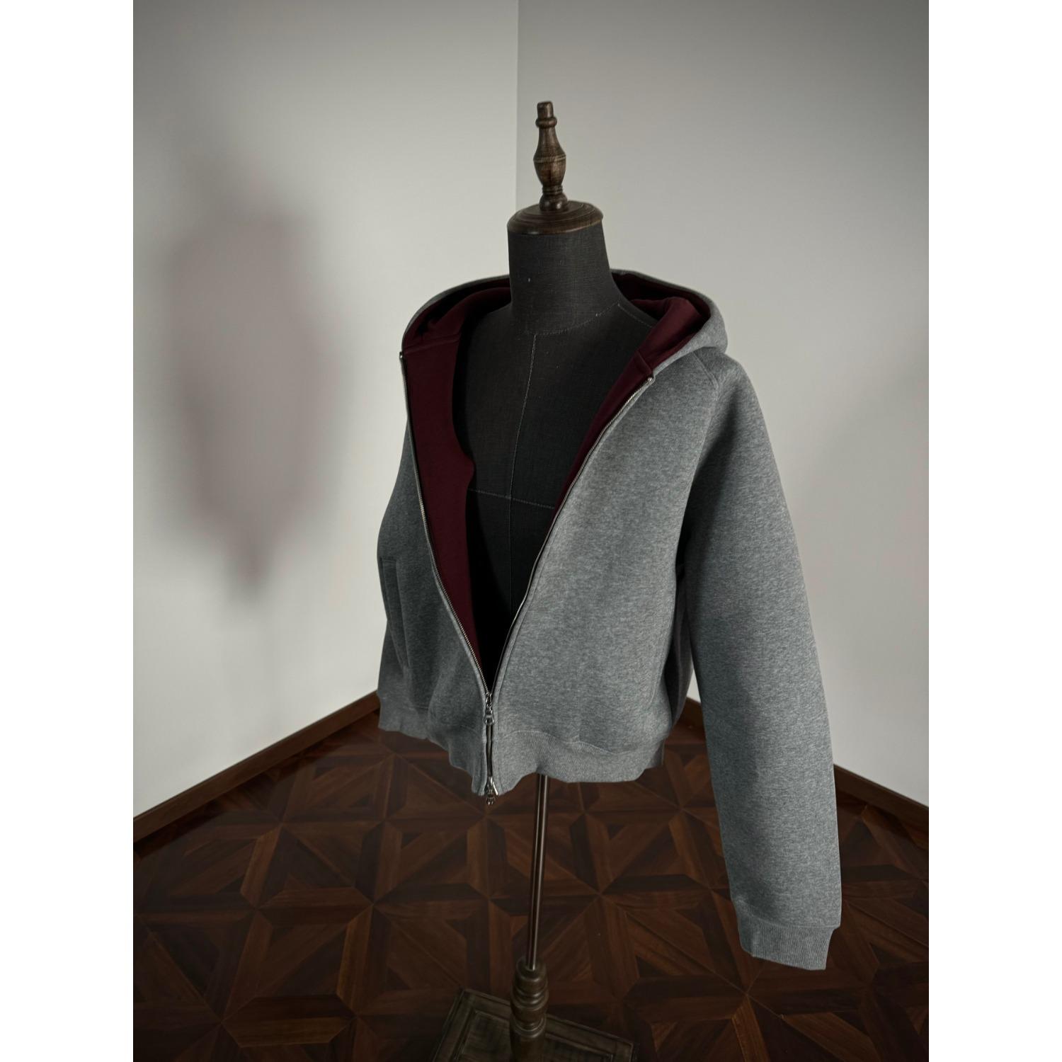 Men s Heavyweight Boxy Fit Hooded Cardigan Sweatshirt - American Style, High Quality for Spring & Autumn L