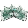 Foldable Fishing Net   6 Hole Fishing Net Shrimp Cage Trap Minnow Crab Baits Mesh Trap Net