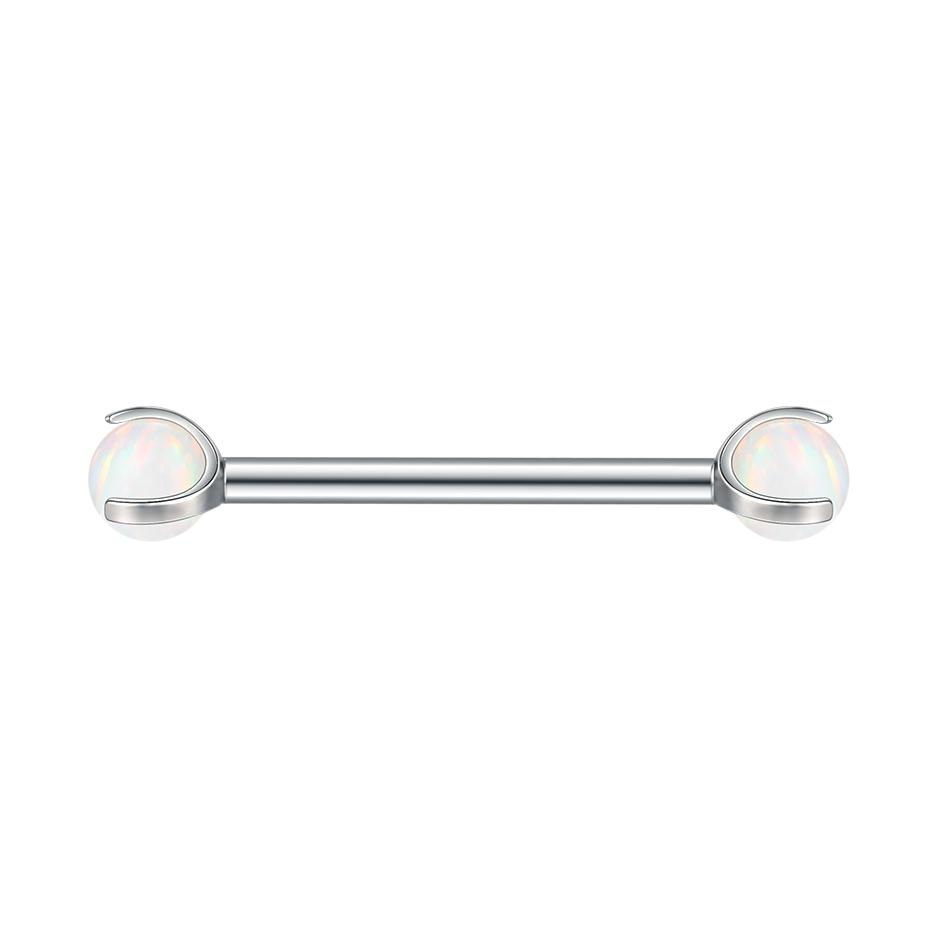 1 Peça Barra de Titânio para Mamilo com Argola Cristal CZ Banhada a Ouro com Escudo Pendurado Barra para Mulheres Piercing de Mamilo com Rosca Interna