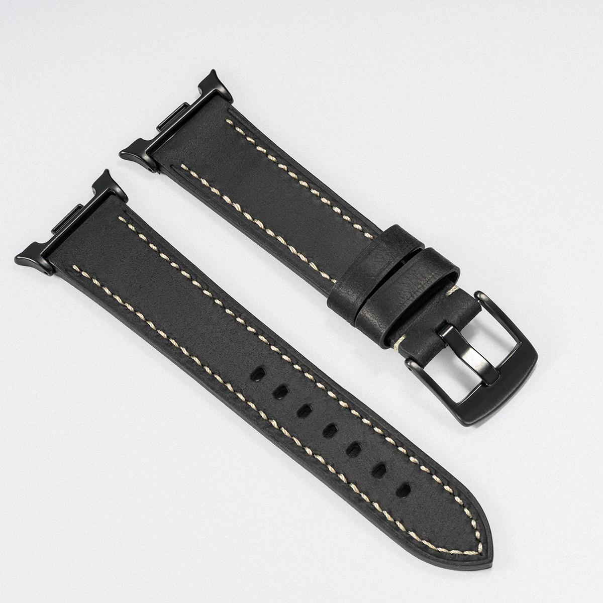 

Шкіряний ремінець для годинника Samsung Galaxy Watch Watch 8/8 Classic 44/40/46мм Браслет Ремінець на заміну для Watch 7Ultra/Ultra 2025 Watch 8 44mm