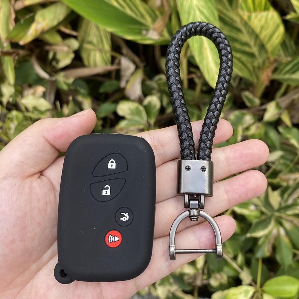 4 Buttons Silicone Car Fob Key Cover Protect Skin Case Rubber Shell Holder for Lexus Ct200h Es350 Gs350 Gs450h Gs460 Is250 Is350