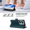 For Xiaomi Poco M6 Pro 4G/Xiaomi Redmi Note 13 Pro 4G Leather Case 9 Card Slots Zipper Wallet Stand Phone Cover with Wrist Strap