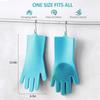 Dishwashing Gloves Silicone Gloves Pet Bath Brush Household Kitchen Cleaning Artifact Sponge Scrubber Dogs Cats Massage Brush