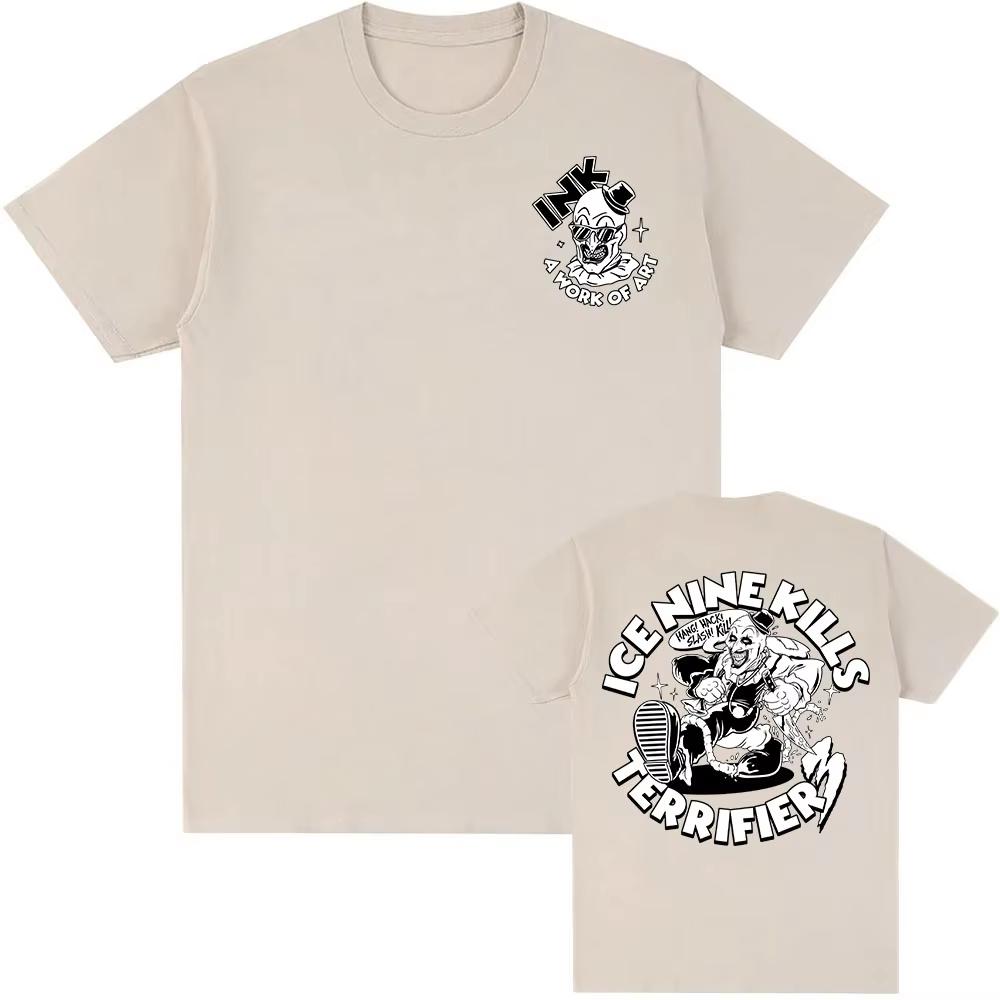 A Work of Art INK T-shirt Grunge Tshirts ShortSleeve O-neck Cotton T Shirt for Male Unisex Streetwear Graphic Tee