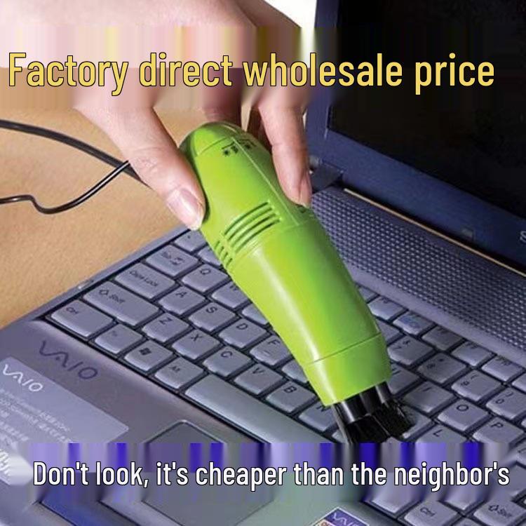 Mini USB Vacuum Cleaner with Brush for Keyboard, Desktop, Laptop, and Phone