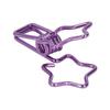 100pcs Star   Clips Cute Cartoon Hollow Strong Clamping Force Sturdy Metal Paper Clamps for   Account Tickets