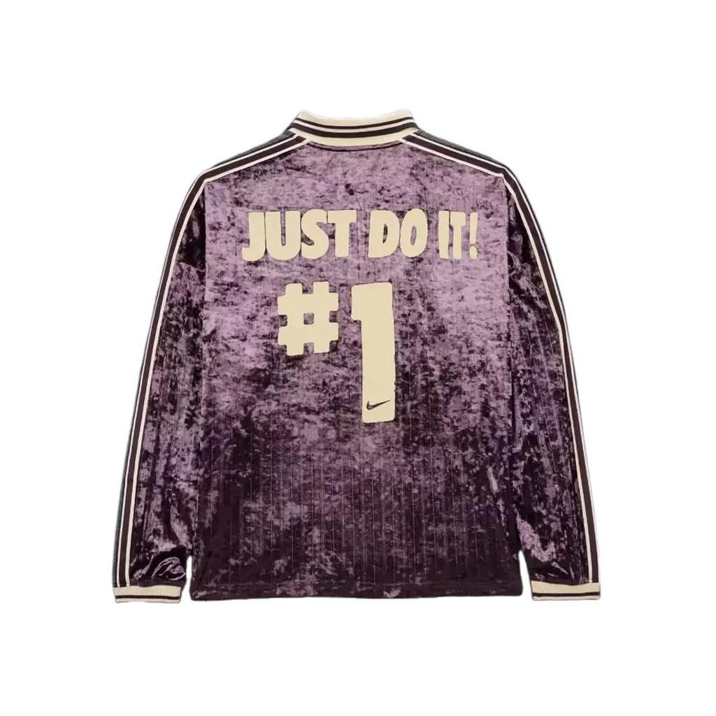 Nike X CPFM Collaboration SS25 Fashion Comfortable Versatile Polo Sweatshirt Unisex Sweatshirt Purple HJ5894-647
