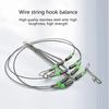 10Pcs Fishing Rigs with Swivels Snaps Beads Fishing Leader Tackle Rigs, Fishing Wire Stainless Steel Wire Traces Leader