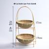Handwoven Bamboo Multi-layer Storage Basket with Handle