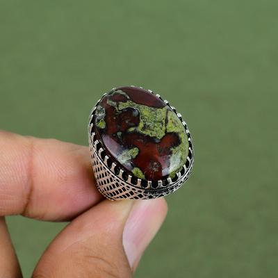 Dragon Bloodstone Ring 925 Sterling Silver Ring Unique Style Ring Handmade Jewelry Dainty Gemstone Ring Gifts For Mom Available In Ring Size